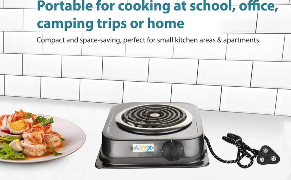 Airex Electric Hot Plate Powder Coated Coil Electric Coil Cooking Stove