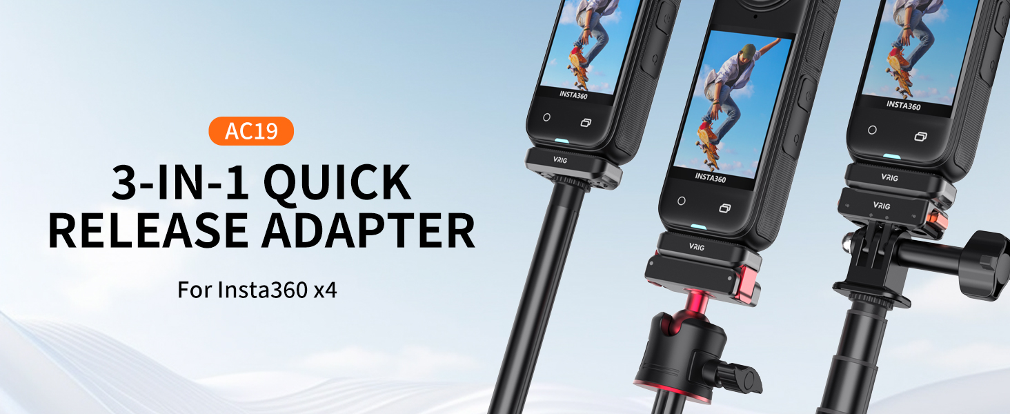 3-in-1 quick release adapter