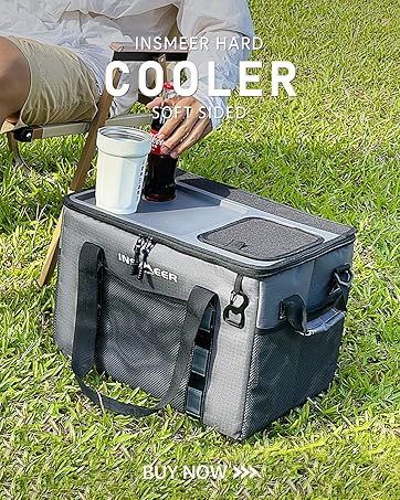 Cooler With Wheels INSMEER Cooler Bag 40L, Large Cooler Bags