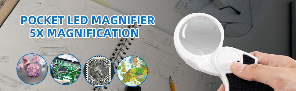 magnifying glass with light