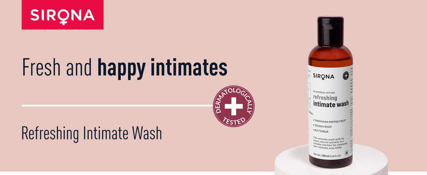 Sirona Intimate Wash for Women 100 ml, Hygiene Wash for Women
