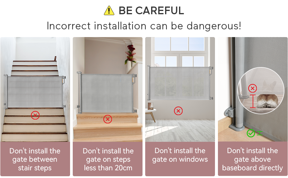 Retractable Baby Gate, Momcozy Mesh Baby Gate or Mesh Dog