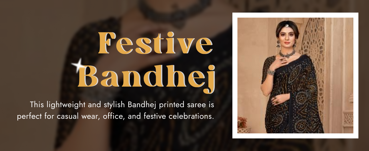 Bandhej Saree