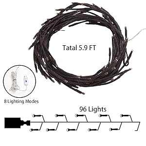 led tree branch lights for wall