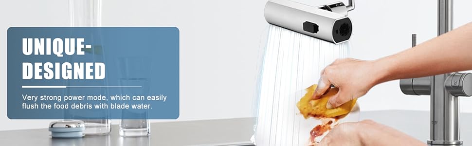 Waterfall Faucet with Pull Down Sprayer,Universal Tap Extender for Kitchen and Bathroom