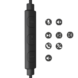 earbuds with microphone and volume control