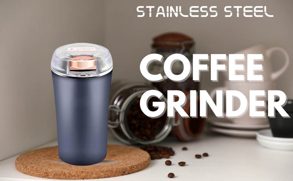 Portable Electric Coffee Grinder - Stainless Steel Grinder