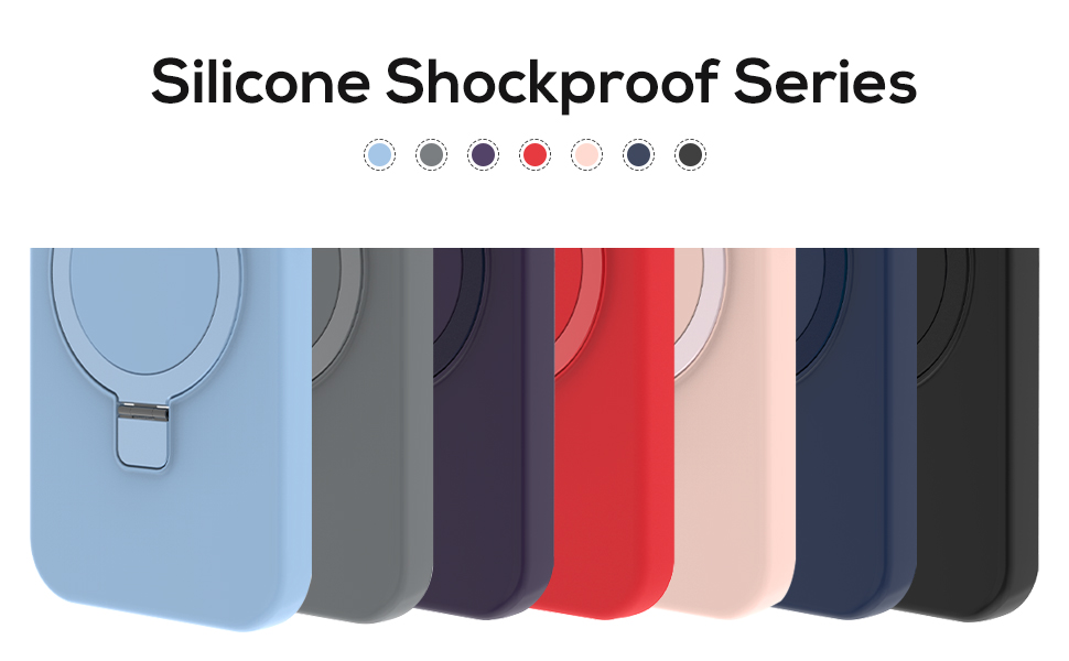 MKWEN Silicone Case for iPhone 15, Compatible with MagSafe