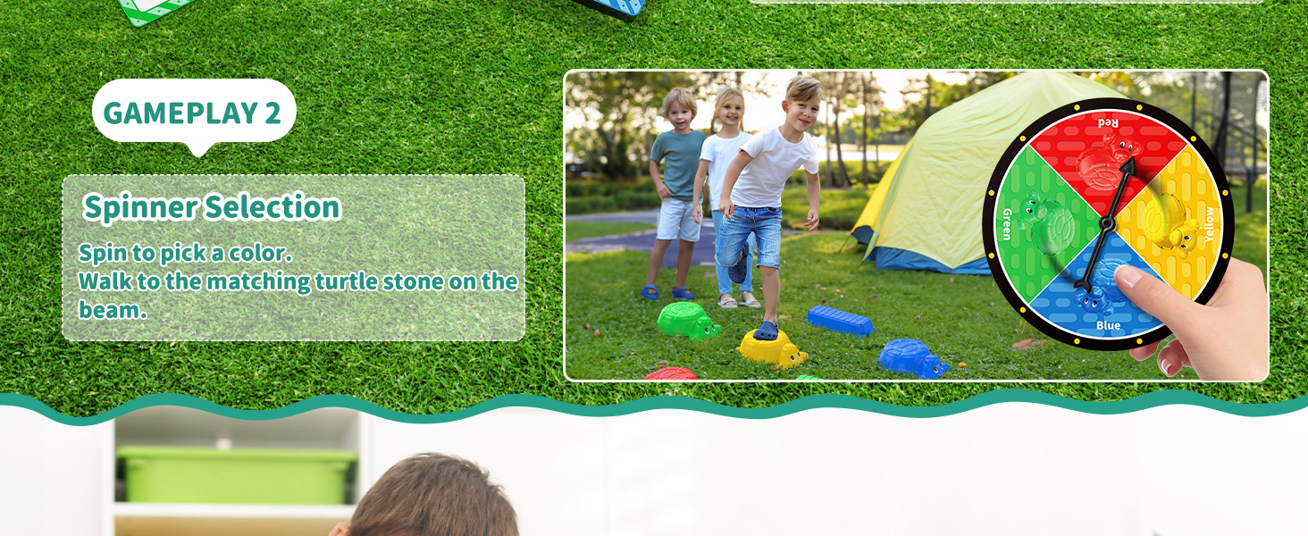 Dufvrpe Balance Beam and Stepping Stones for Kids 4