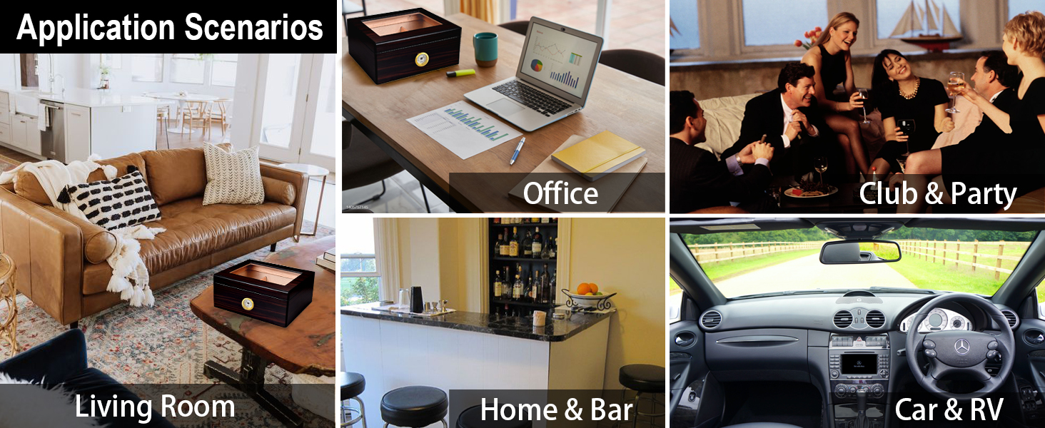 Slege Cigar Humidor, Humidor Cigar Box,Handcraft Cedar Humidor with