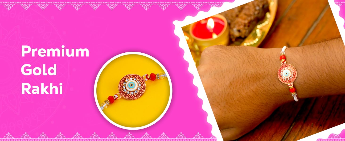 Premium Gold Rakhi