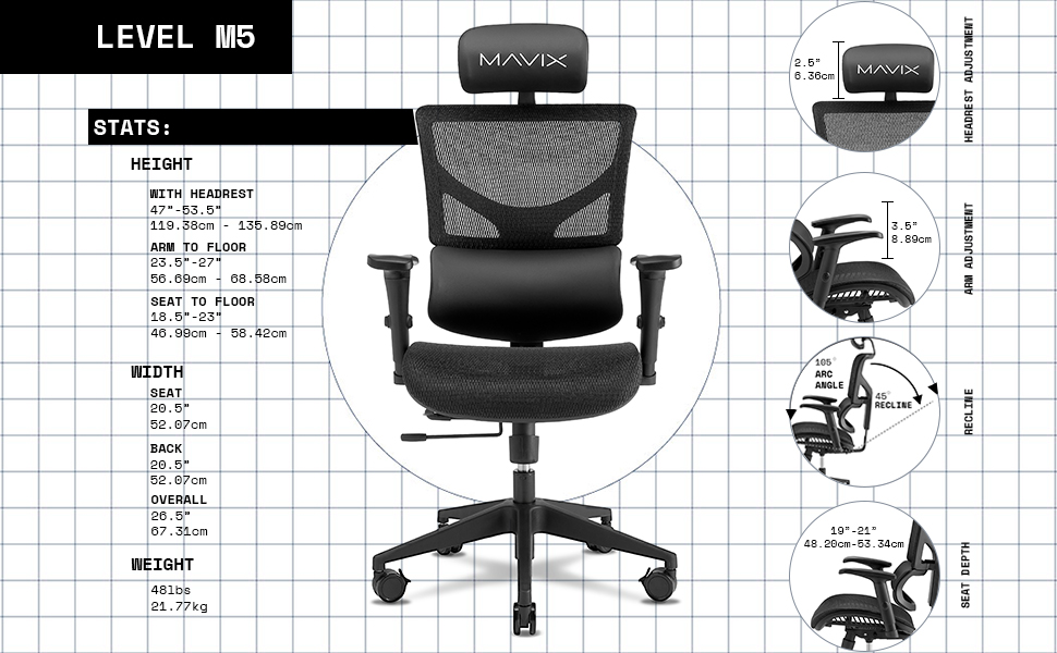 M5 Mavix Gaming Chair
