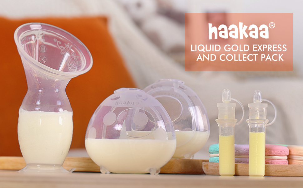 haakaa Manual Breast Pump & Ladybug Breast Milk Collector & Colostrum