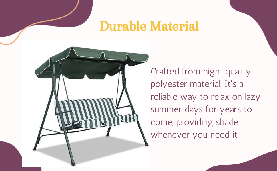 Perfect Part Swing Canopy Replacement Patio Swing Canopy