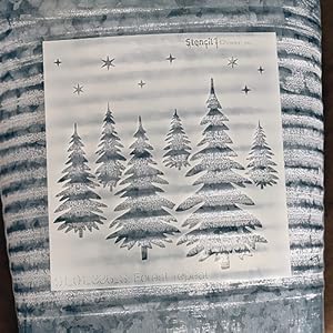 A stencil on a tin pail