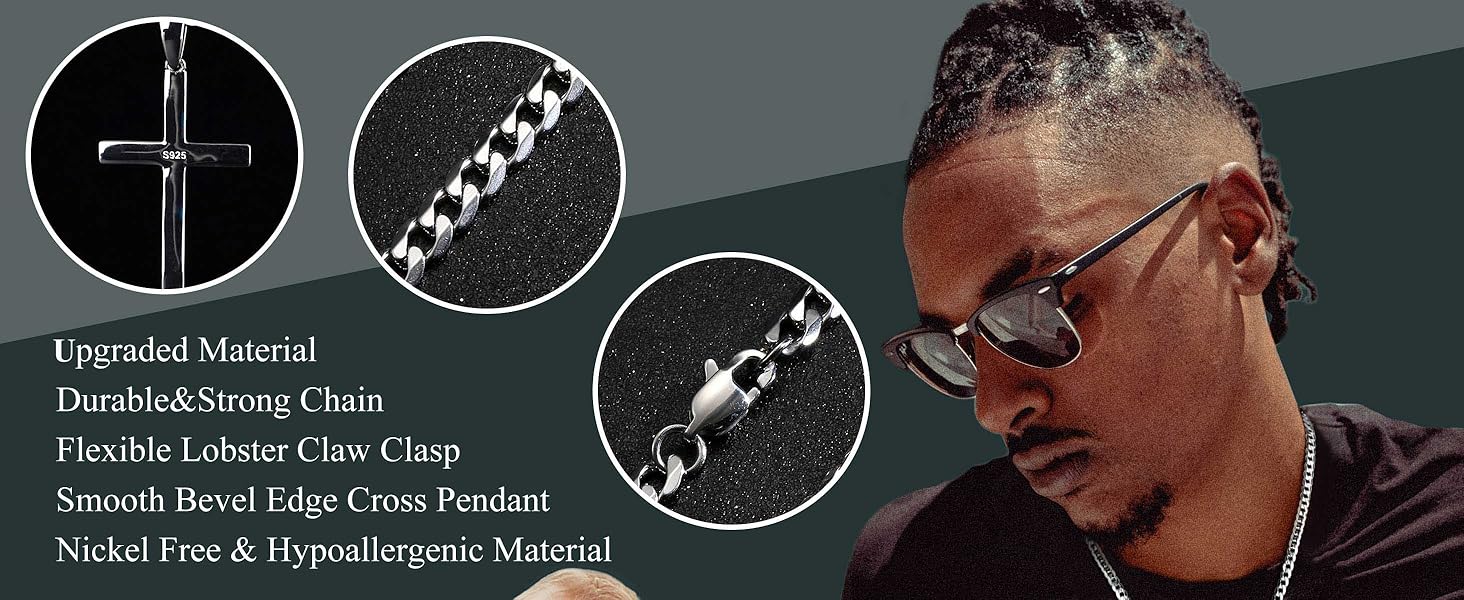 Stainless Steel Cuban Link Chain for Men