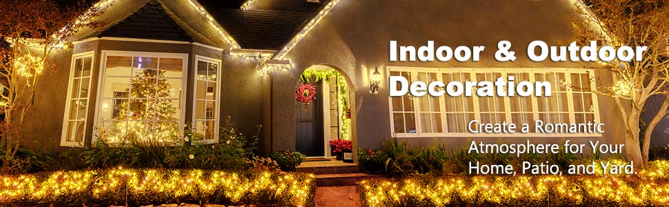 indoor outdoor fairy lights warm white