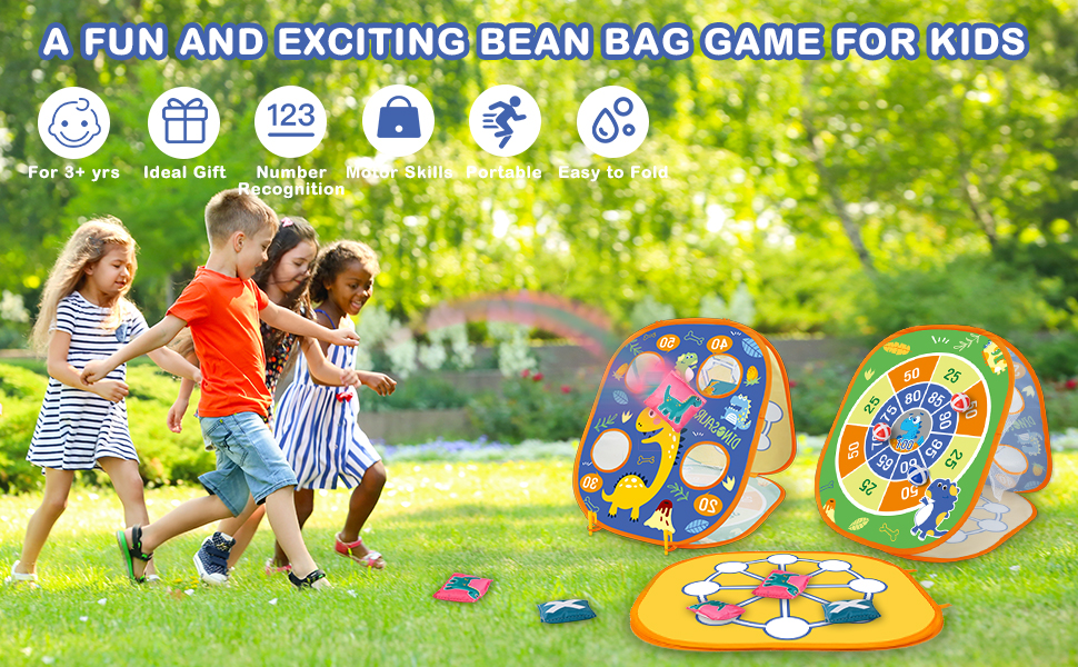 Outdoor Bean Bag Toss Game for Kids, Bean Bags for Corn