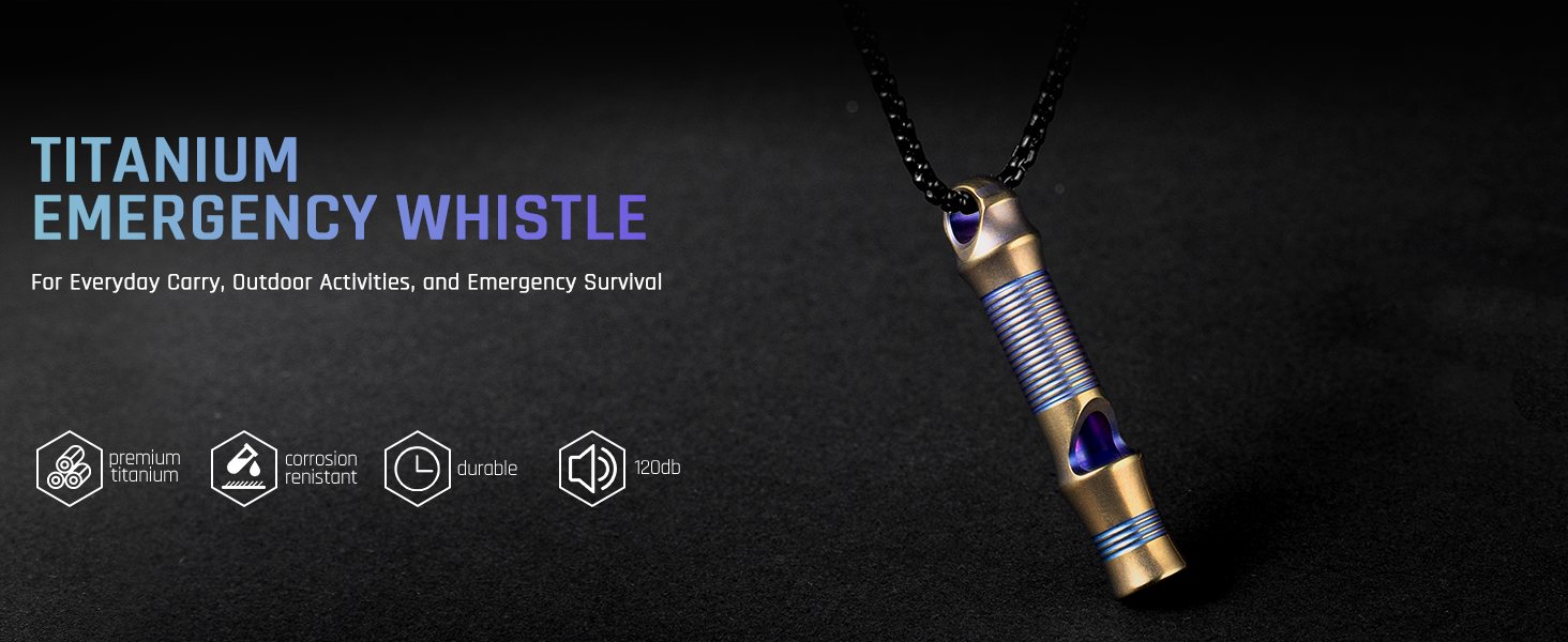 Titanium Emergency Whistle