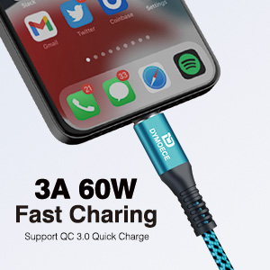 60W/3A Type C Charging Cord