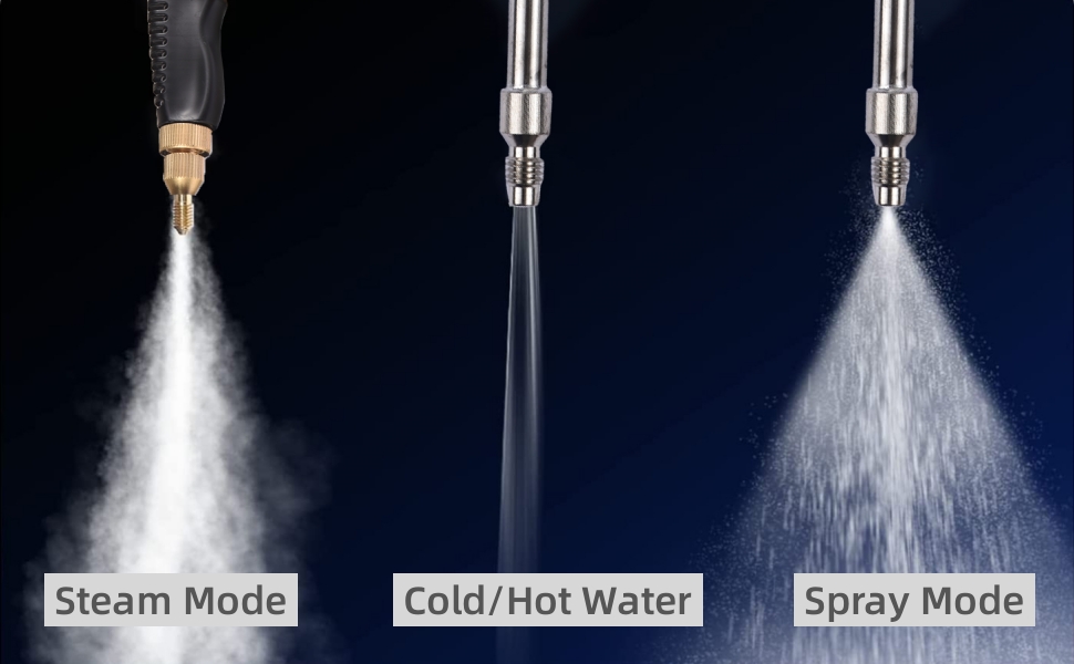 Handheld Steam Cleaner High Temperature Pressurized Steamer with 3 brushes for