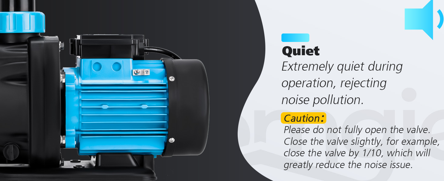 BOMGIE 1.5 HP Pool Pump Inground, 5790GPH Above Ground