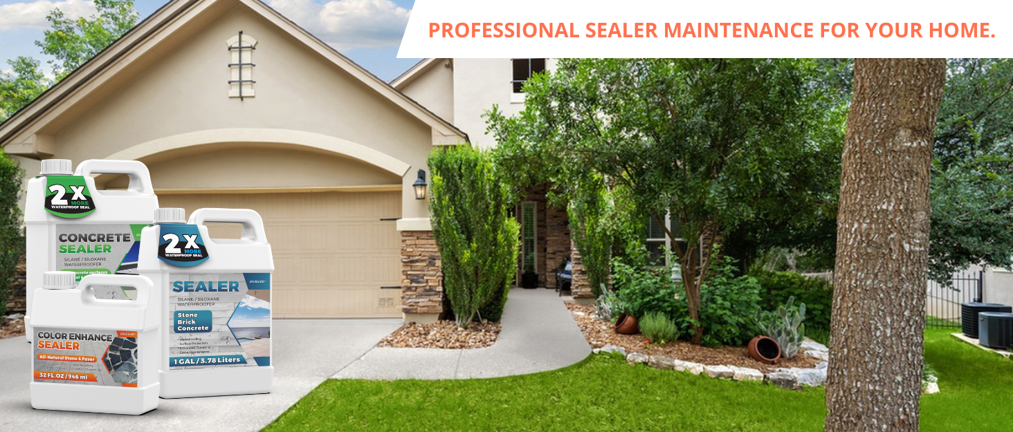 128 oz Stone Color Enhancer Sealer, High Gloss Wet Look Stone Sealer, Stone Wet Look Color