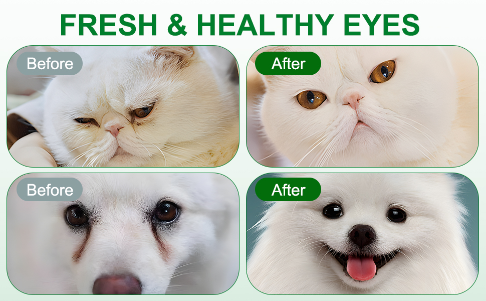 NIFEISHI Dog Eye Wipes for Dogs & Cats, 150pcs Biodegradable Textured Presoaked Dog Wipes for