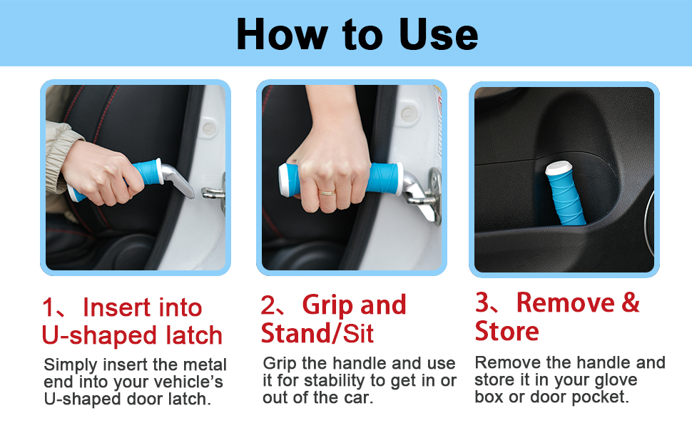 car handle assist for elderly car door handle