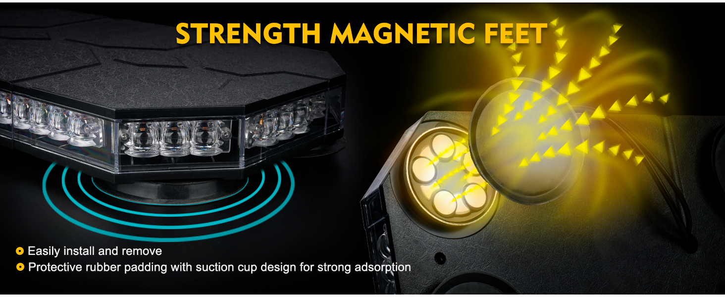 LUMENIX LED Rooftop Strobe Beacon Lights Bar w/Controller