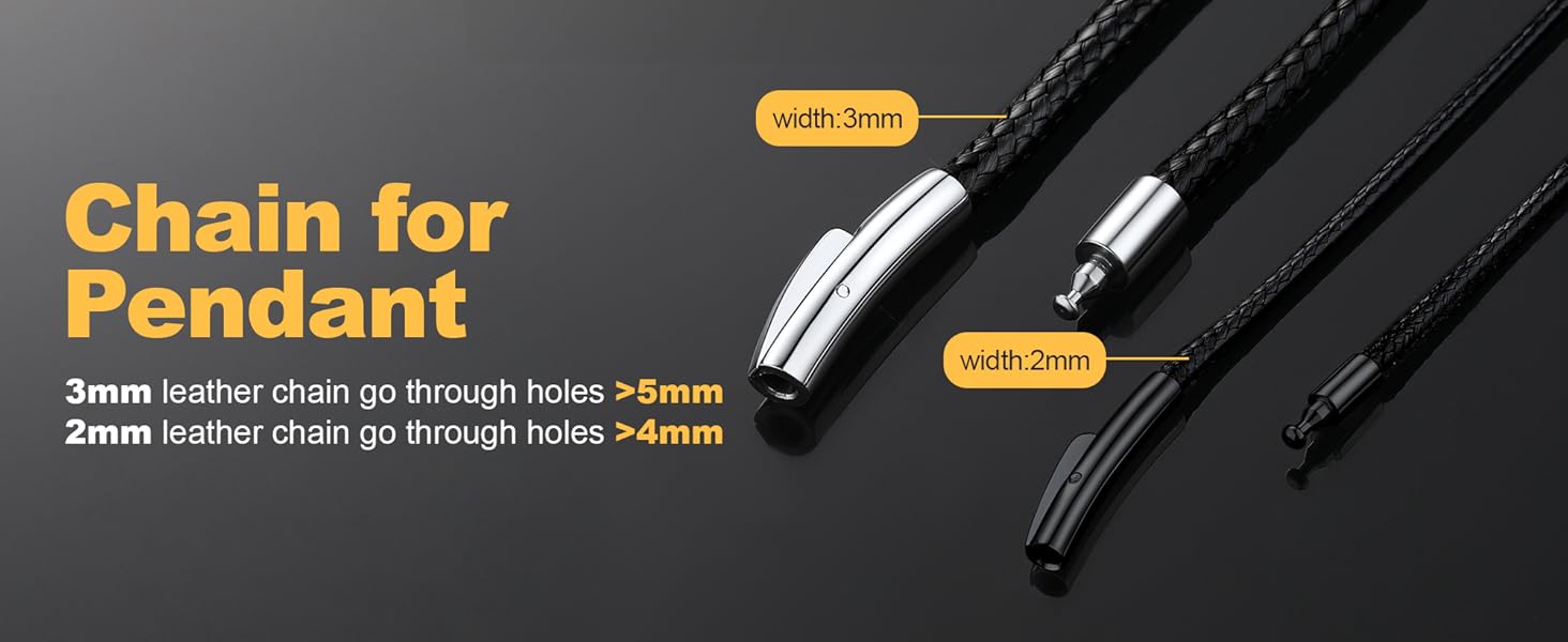 leather necklace for men