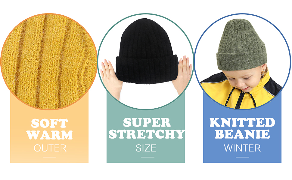 Baby Hat for Girls Infant Pom Pom Beanie Kid Winter Hats Toddler Cap Knit Warm Beanies Caps