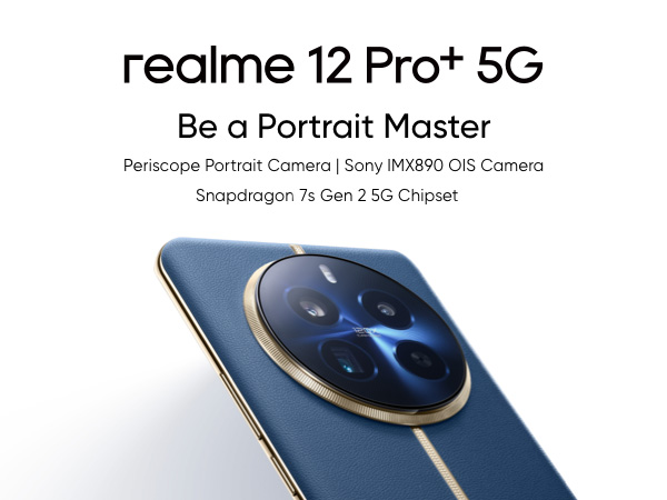 realme 12 Pro+ 5G Moblile Phone 8+256GB Smartphone, Snapdragon 7s