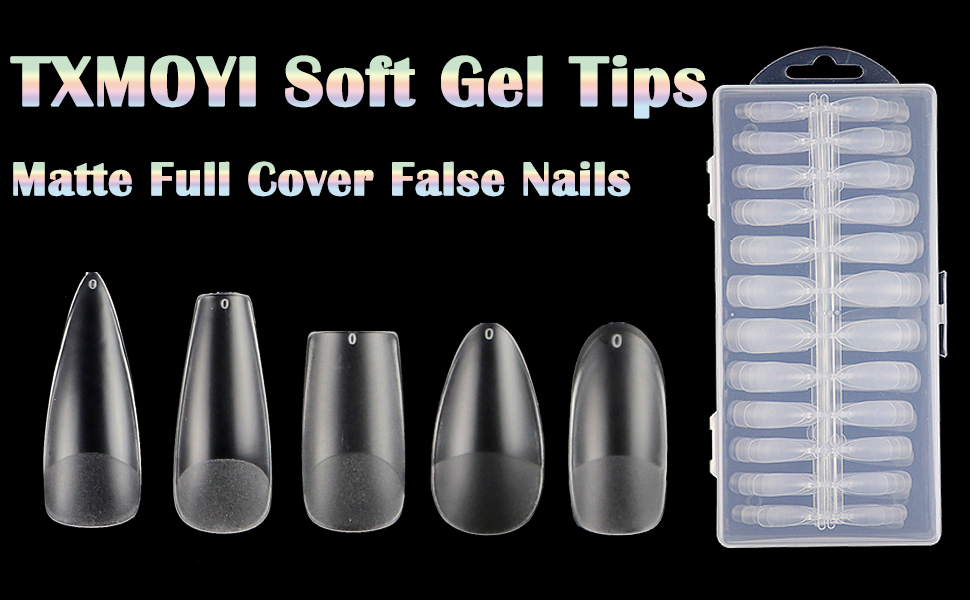 matte full cover false nails,soft gel tips