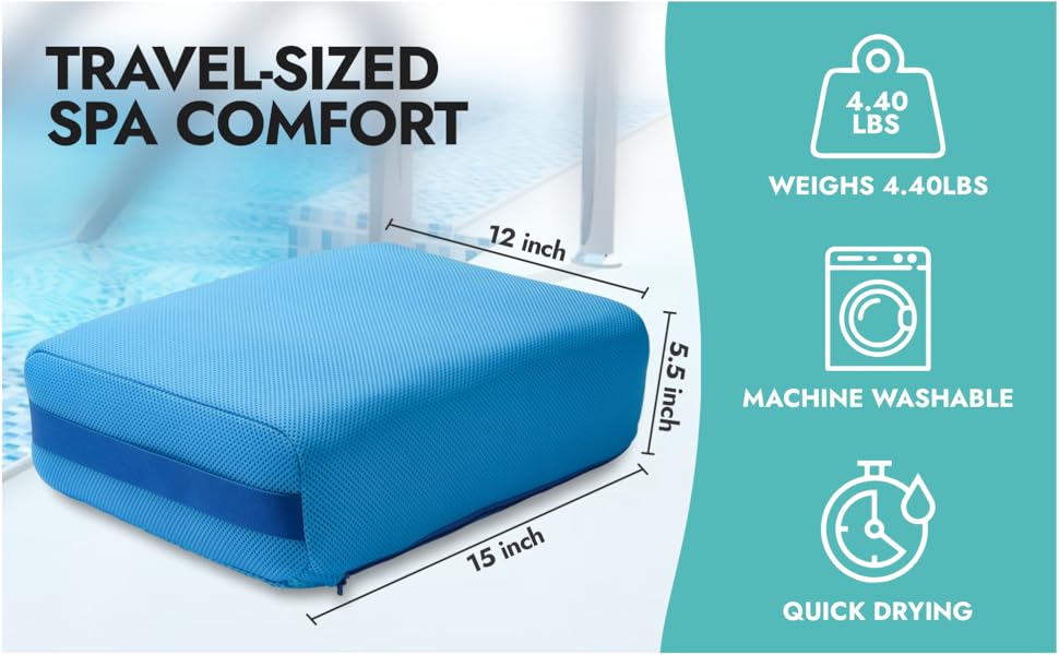 Hot Tub Booster Seat for Adults Weighted Pillow, NonSlip