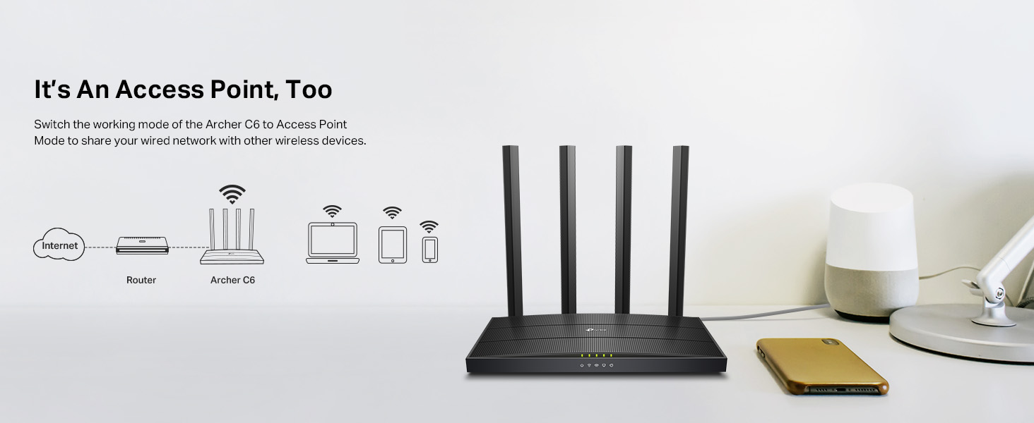 Archer C6 AC1200 Wireless MU-MIMO Gigabit Router