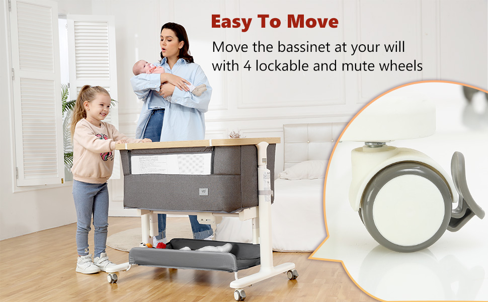Berceau Cododo Balancelle 3en1 Télécommandé - Popypapa 17 Bassinet with Wheels
