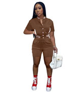 Women Short Sleeve Crop Letterman Baseball Jackets Sets