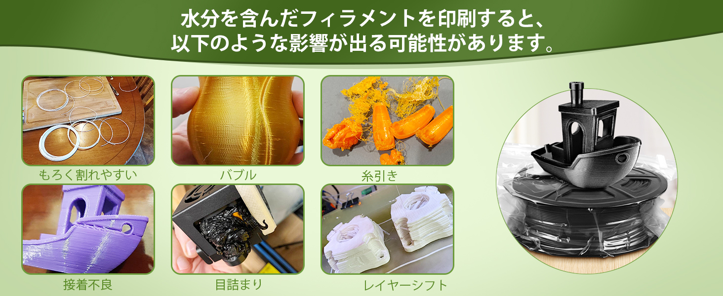 3Dプリンターフィラメント保管袋