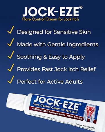 Designed for Sensitive Skin. Soothing & Easy to Apply. Provides Fast Jock Itch Relief.