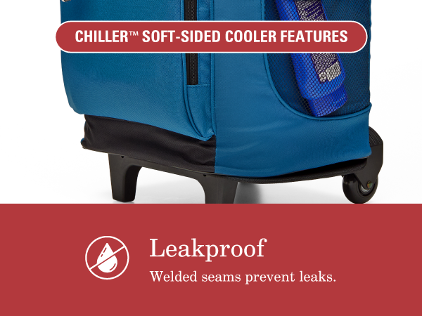 leakproof cooler blue prevent water seams coleman chiller soft sports game tailgate family parent