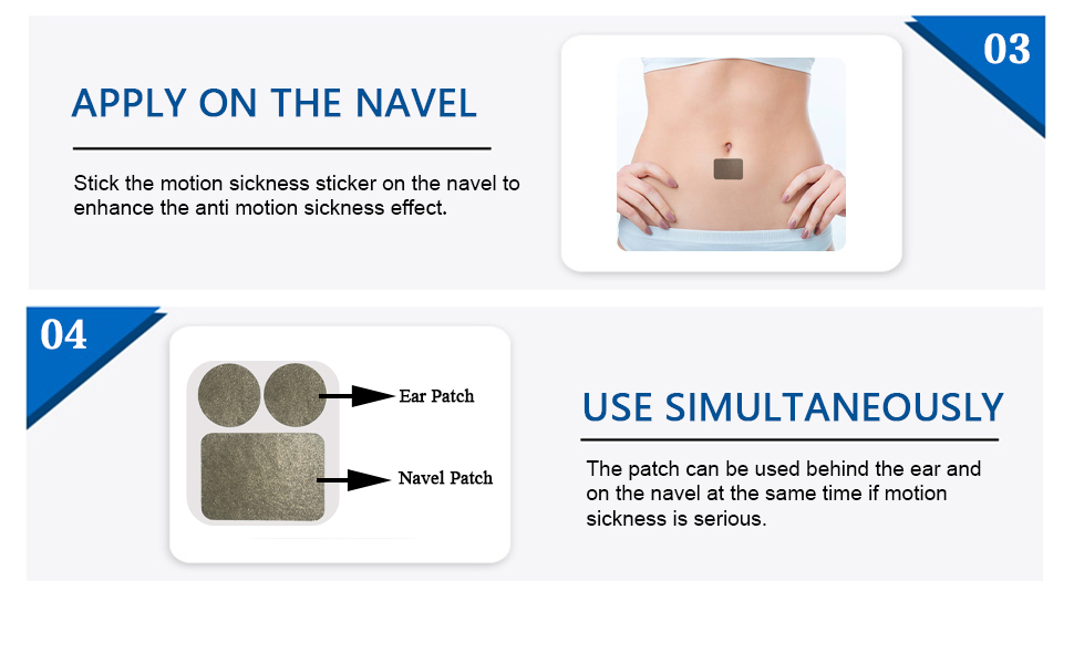 LSYEE 30 Counts Motion Sickness Patches, Nausea Patches for