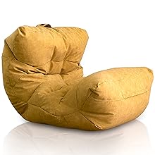 Pouf en cuir synthétique