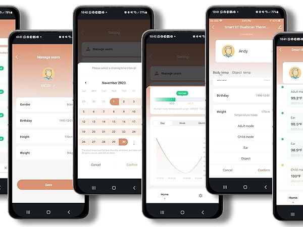 MOBI Connect Smart DualScan Bluetooth Ear & Forehead Thermometer