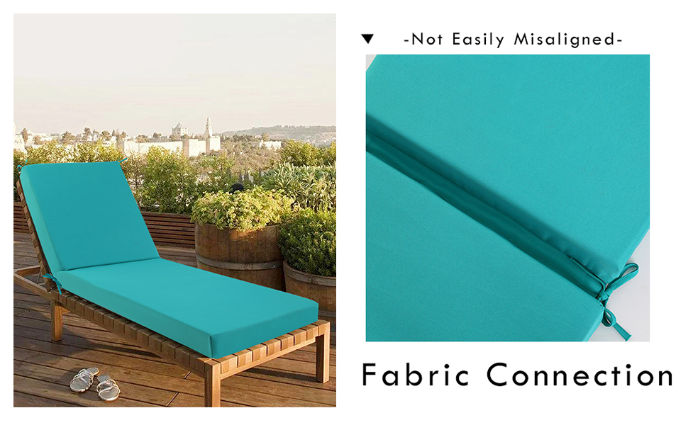 ideehome Chaise Lounge Cushions Outdoor Furniture, Lounge