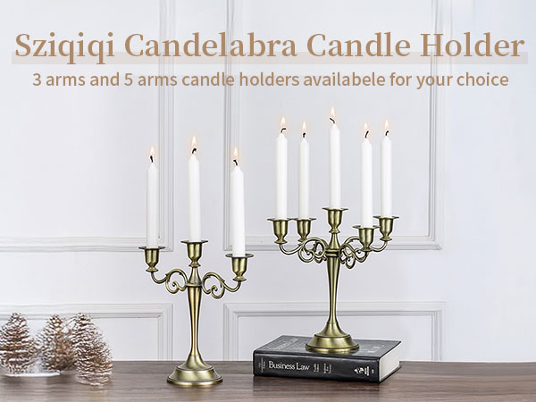 Amazon.com: Sziqiqi Candelabra Candlestick Holder for Taper
