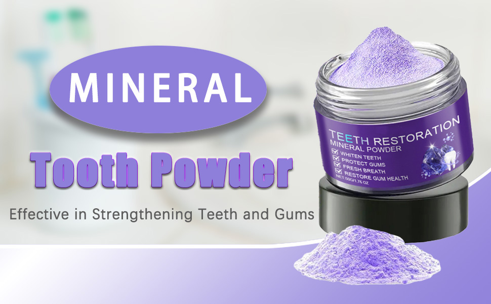Amazon.com : Teeth Restoration Mineral Powder, Mineral Tooth Powder - 8 Second Mineral Ritual For Teeth