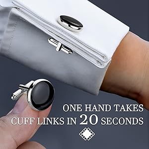cufflinks for men black cufflinks