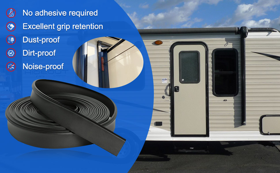 Aolamegs RV Slide out Seal 11/2"" SlideOut Wiper Seal (ClipOn
