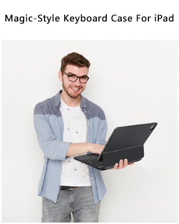 Magic-Style Keyboard Case For iPad
